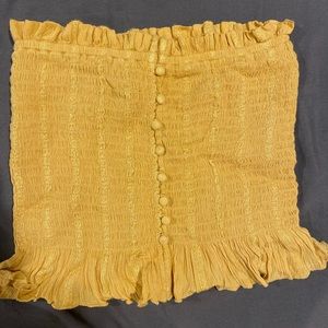 American Eagle Yellow Tube Top